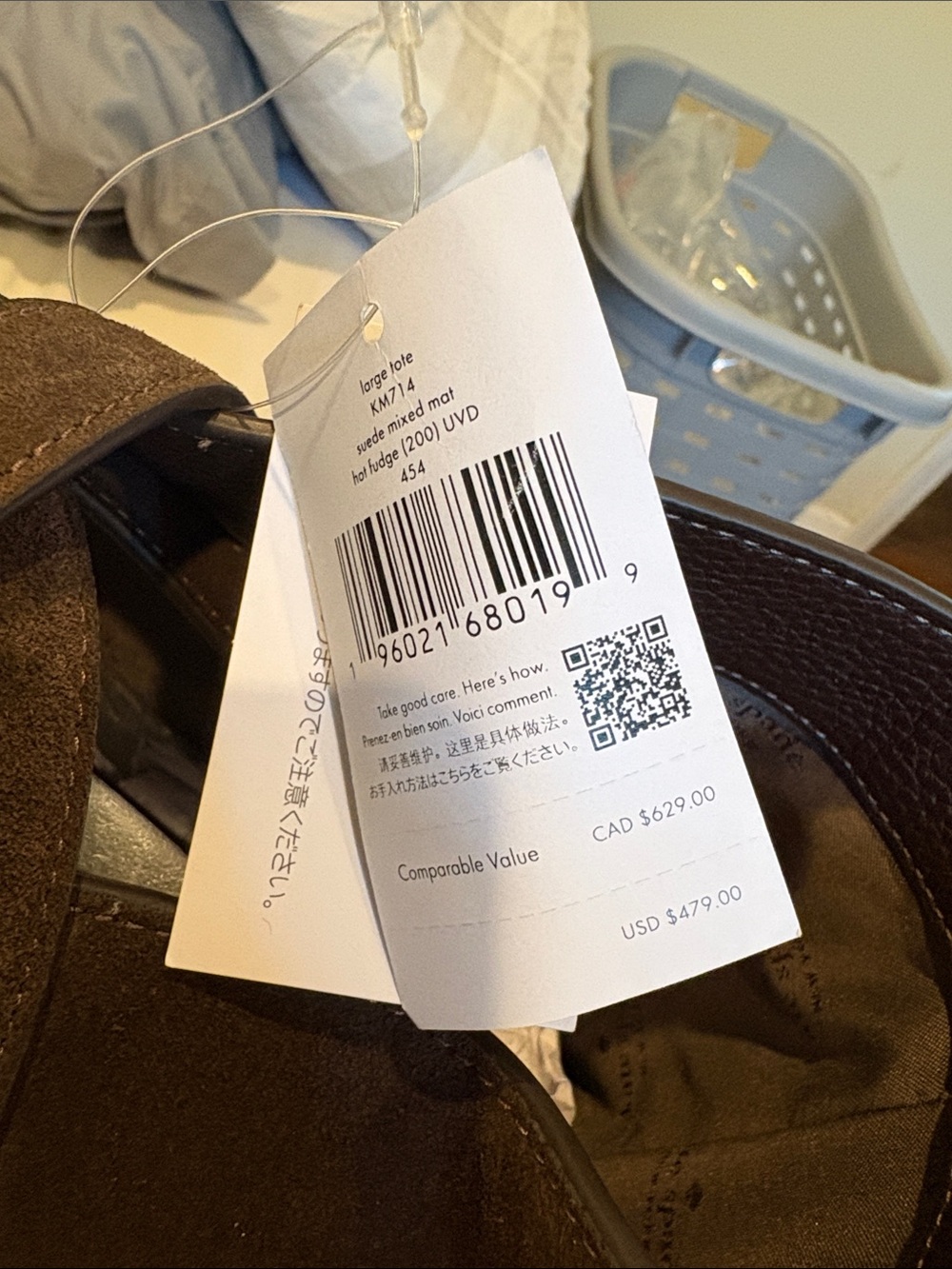 kate spade New York Brown Suede Tote - Picture 2 of 7